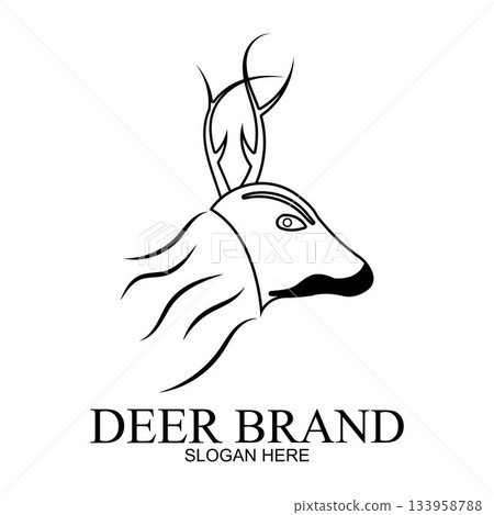 Deer vector icon illustration design Deer vector icon illustration design 133958788