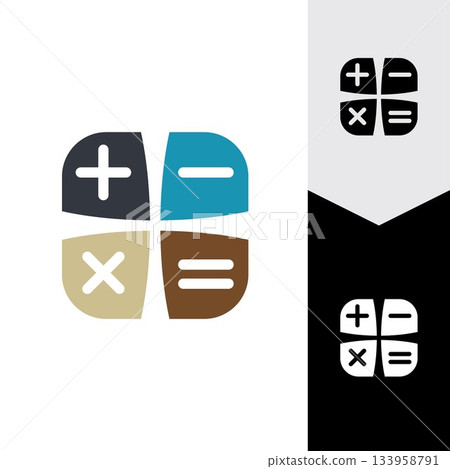 Calculator vector icon template background 133958791