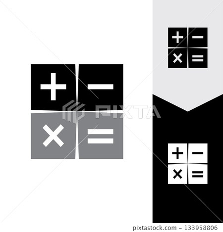 Calculator vector icon template background 133958806