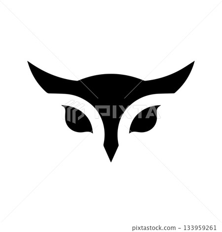 Futuristic Tech Owl Logo Expressing Advanced Intelligent Design Futuristic Tech Owl Logo Expressing Advanced Intelligent Design 133959261