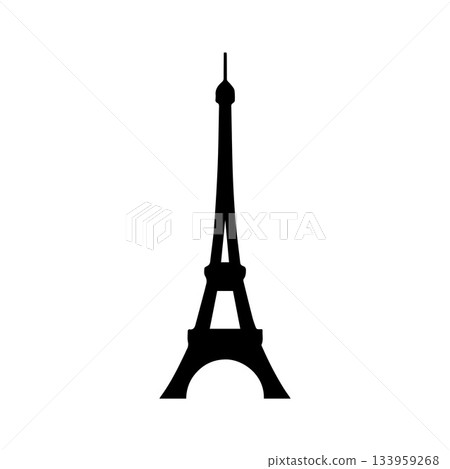 Radiant Tower Symbol Showing French Architecture Under Light 133959268