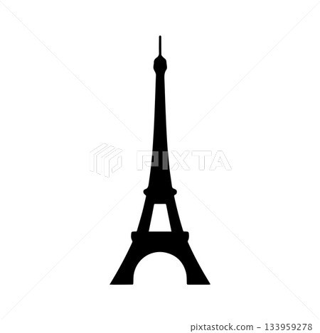 Extended Vertical Tower Symbol Showing Classic Architectural Lines 133959278