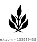 Fluid Monochrome Botanical Pharmacy Logo with Natural Energy 133959438