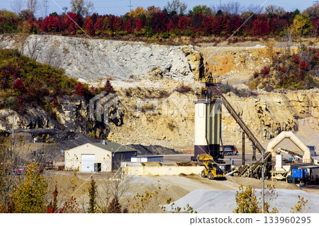 Working Quarry in Autumn Near Quarry Trails Metro Park, Columbus, Ohio Working Quarry in Autumn Near Quarry Trails Metro Park, Columbus, Ohio 133960295