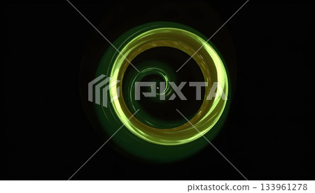 Modern Digital Composition Highlighting Flow, Light, and Form 133961278