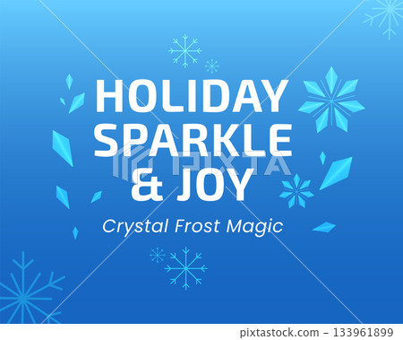 holiday sparkle joy crystal frost winter greeting holiday sparkle joy crystal frost winter greeting 133961899