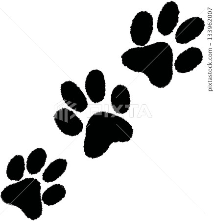 Hand drawn dog paw in crayon for puppy, decoration, sticker, cute patches, shirt print, adopt pet, rescue animal, foster home, shelter, icon, label, sign, symbol, brooch, pin, vet, pet shop Hand drawn dog paw in crayon for puppy, decoration, sticker, cute patches, shirt print, adopt pet, rescue animal, foster home, shelter, icon, label, sign, symbol, brooch, pin, vet, pet shop 133962007