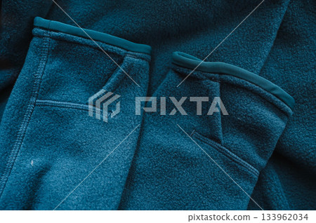Blue-green fleece cuffs 133962034