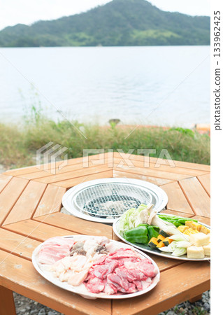 豪華露營設施烤肉食品套裝 豪華露營設施烤肉食品套裝 133962425