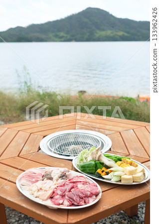 Glamping facility BBQ food set Glamping facility BBQ food set 133962426