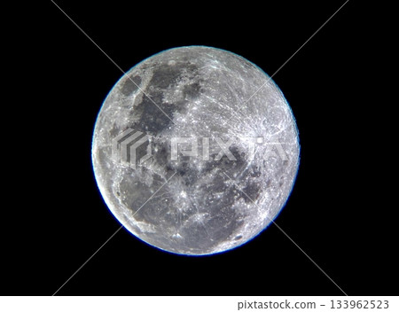 moon floating in the night sky moon floating in the night sky 133962523