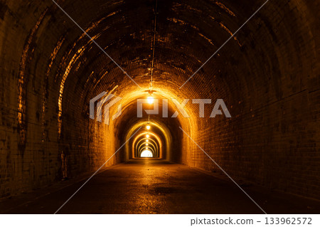 Utsunotani Tunnel, completed in the Meiji era, located in Shizuoka City, Shizuoka Prefecture 133962572