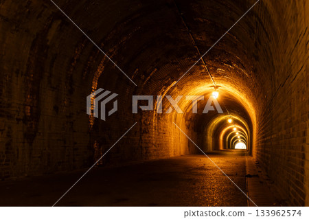 Utsunotani Tunnel, completed in the Meiji era, located in Shizuoka City, Shizuoka Prefecture 133962574