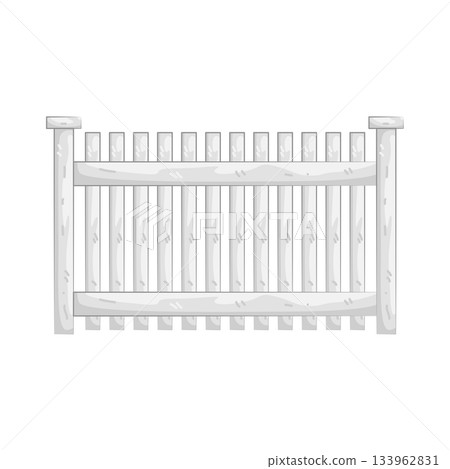 Illustration of garden fence Illustration of garden fence 133962831