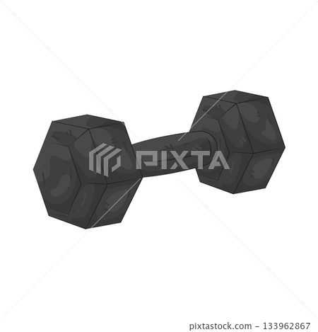 Illustration of dumbbell  133962867