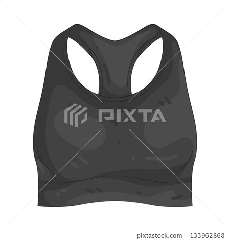 Illustration of sports bra Illustration of sports bra 133962868