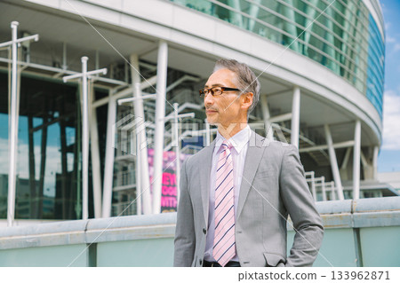 身著西裝的高級男商務人士 身著西裝的高級男商務人士 133962871