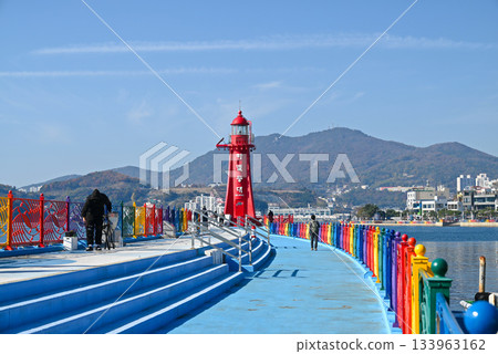 [Korea/Yeosu City] Scenery of Hamel Lighthouse 133963162