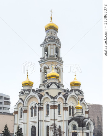 Closeup image of sizzling seasoned pork cutlet cooking in warm kitchen Closeup image of sizzling seasoned pork cutlet cooking in warm kitchen 133963378