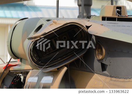 Infrared emission suppression device for the exhaust port of the Japan Ground Self-Defense Force UH-60J helicopter 133963622