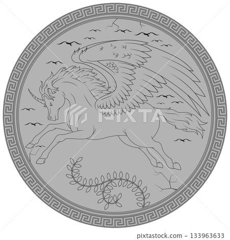 Winged Horse from Greek Mythology 133963633