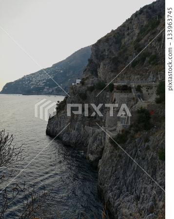 Vertical Cliff over the Sea Vertical Cliff over the Sea 133963745