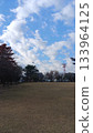 從公園可以看到熱氣球在空中漂浮。 133964125