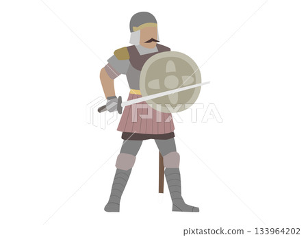 歐洲中世紀戰士插圖 133964202