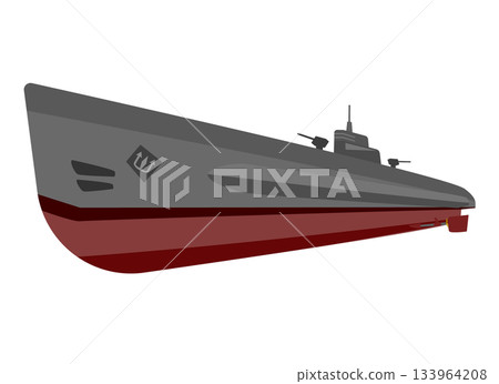 德國U型潛水艇插圖 133964208