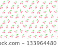 可愛的櫻桃圖案 133964480
