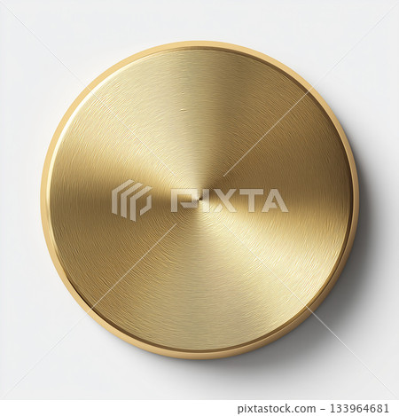 Gold metal circular plate | Luxurious metal texture material Gold metal circular plate | Luxurious metal texture material 133964681
