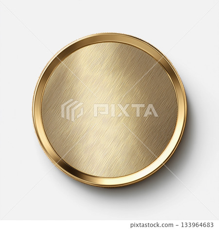 Gold metal circular plate | Luxurious metal texture material Gold metal circular plate | Luxurious metal texture material 133964683