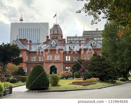 Hokkaido Government Red Brick Building in Autumn Hokkaido Government Red Brick Building in Autumn 133964688