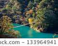 Sumata Gorge and Dream Suspension Bridge in autumn 133964941