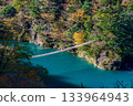 Sumata Gorge and Dream Suspension Bridge in autumn 133964943