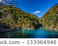 Sumata Gorge and Dream Suspension Bridge in autumn 133964946