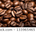 Roasted coffee beans close-up showing texture and aroma 133965465