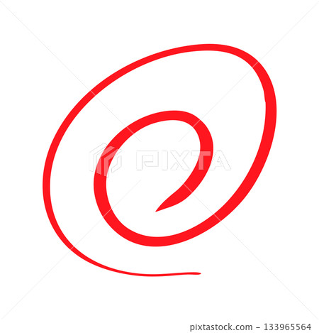 Handwritten double circle illustration 100 points perfect score red pen flower circle Handwritten double circle illustration 100 points perfect score red pen flower circle 133965564