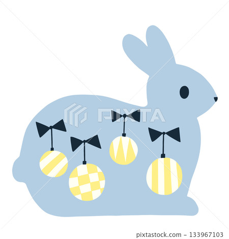 裝飾圖案兔子 133967103