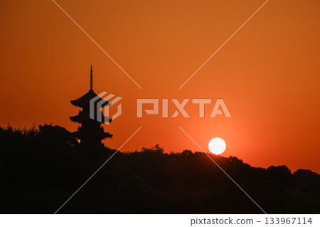 岡山_備中國分寺五重塔的壯麗景色 133967114