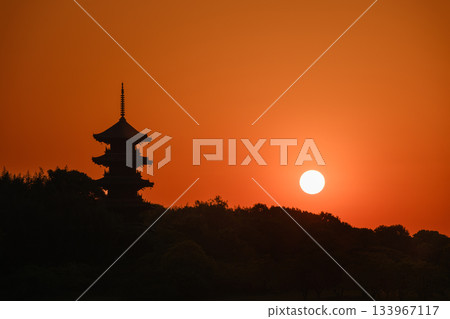 岡山_備中國分寺五重塔的壯麗景色 133967117