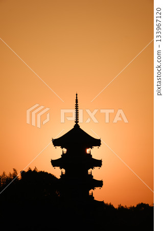 岡山_備中國分寺五重塔的壯麗景色 133967120