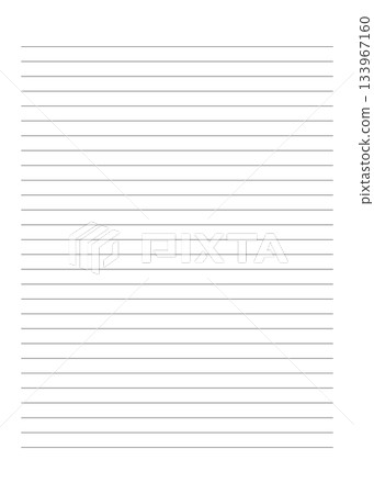 Lined notepaper background template stock illustration Lined notepaper background template stock illustration 133967160