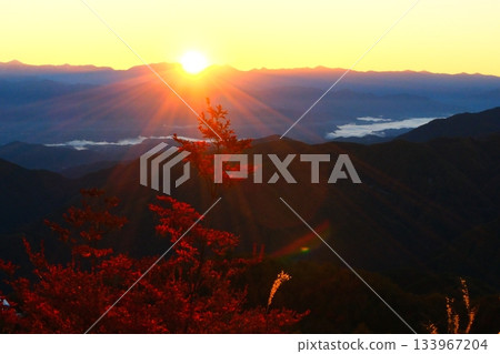 Achi Village Heavens Sonohara's Starry Sky and Sunrise 133967204
