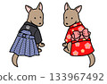 穿著和服的公狗和母狗 133967492