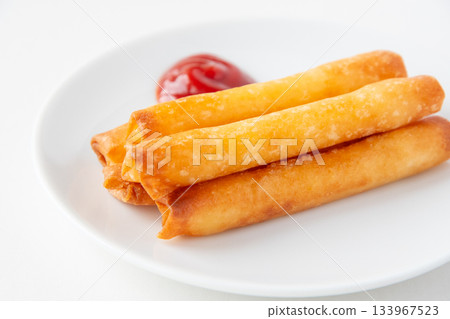 Cheese stick spring rolls Cheese stick spring rolls 133967523