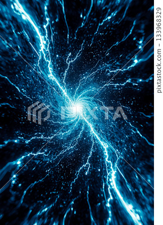 旋轉的藍色光線背景材料 133968329