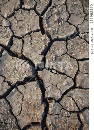 乾燥和破裂的地面 133968330