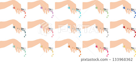 Graphic illustration of chemical experiments Graphic illustration of chemical experiments 133968362