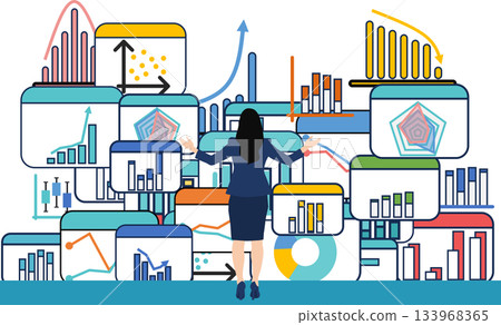 Data analysis illustration Data analysis illustration 133968365